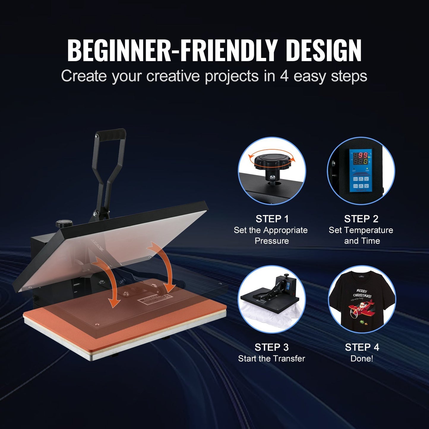 Power Heat Press Machine for T-Shirt