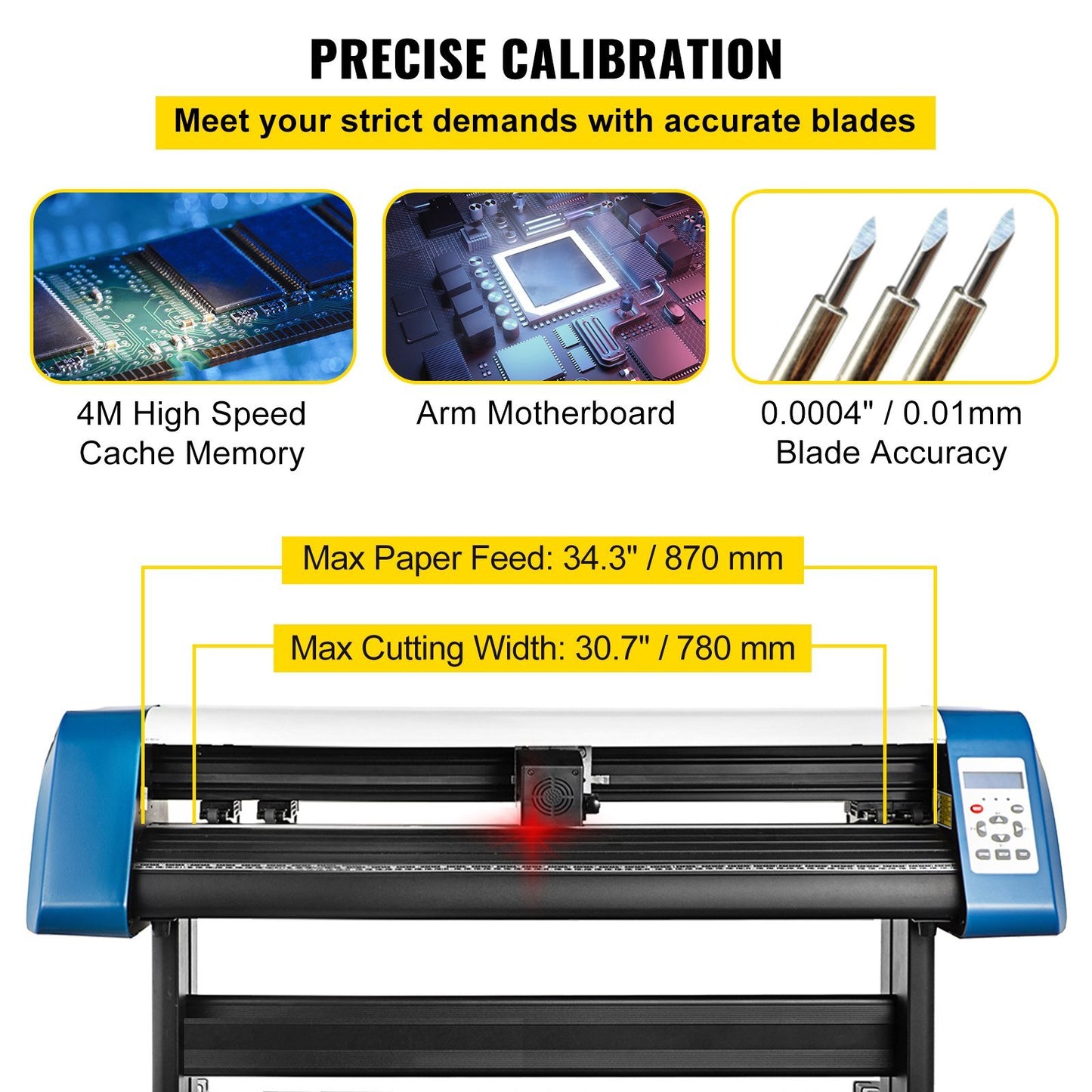 Semi-Automatic Vinyl Printer Cutter Machine