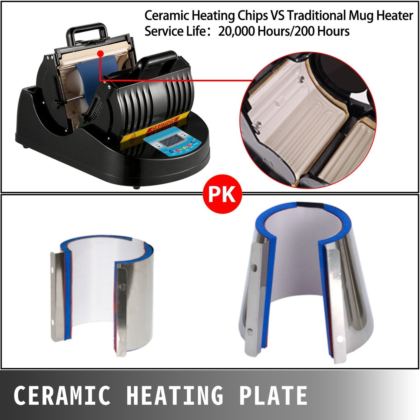 Black Mug Heat Press Cup
