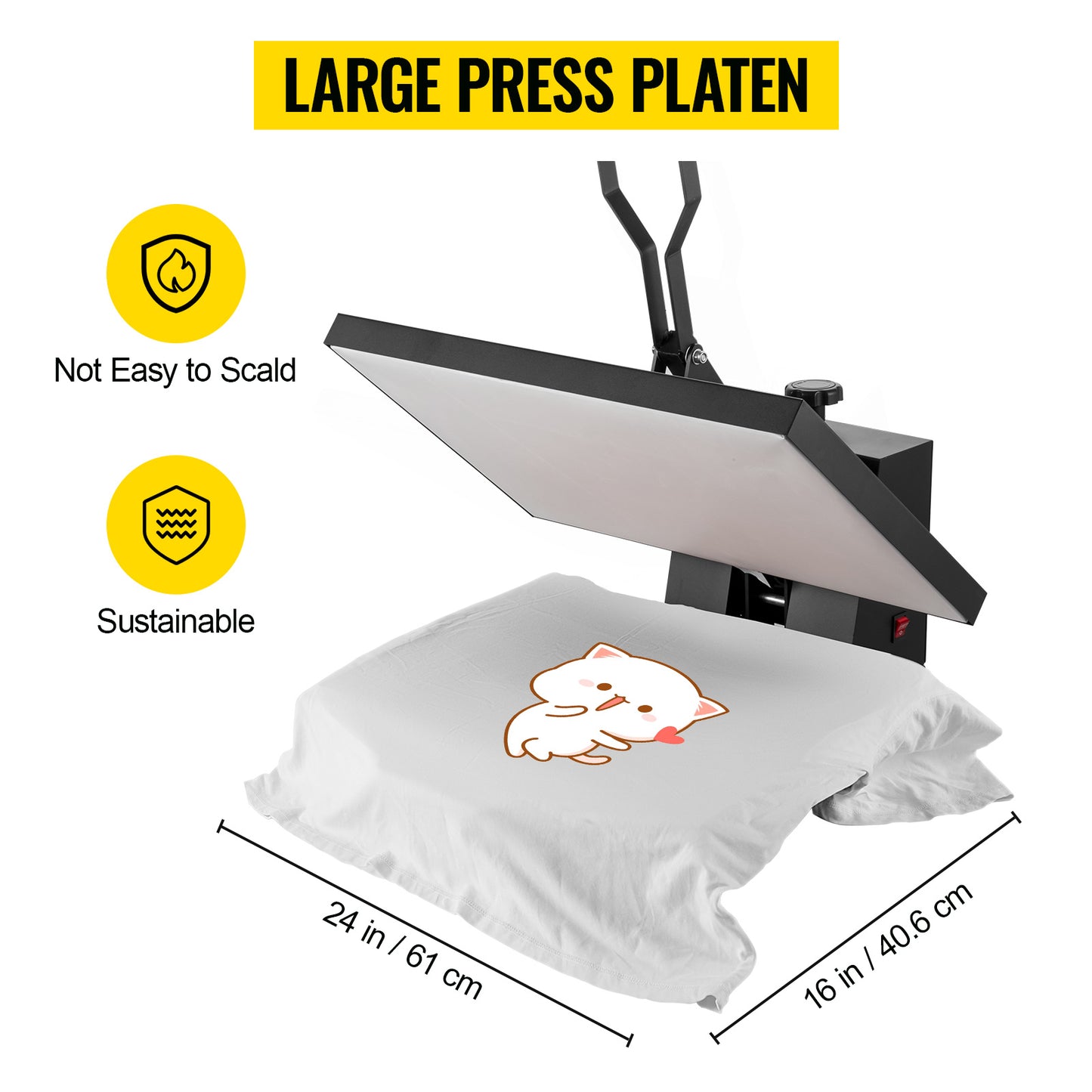 Power Heat Press Machine for T-Shirt