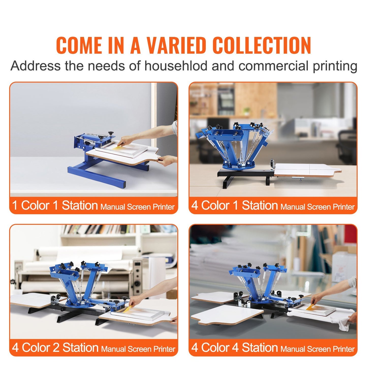 Screen Printing Machine, 360° Rotable Silk