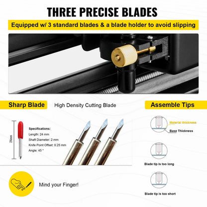 Upgraded Vinyl Cutter Machine with Stand PC ONLY